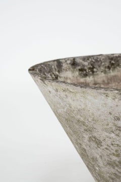 Tapered Round Concrete Willy Guhl Planter