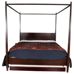 Tapered Wood Four Poster King-Size Bed