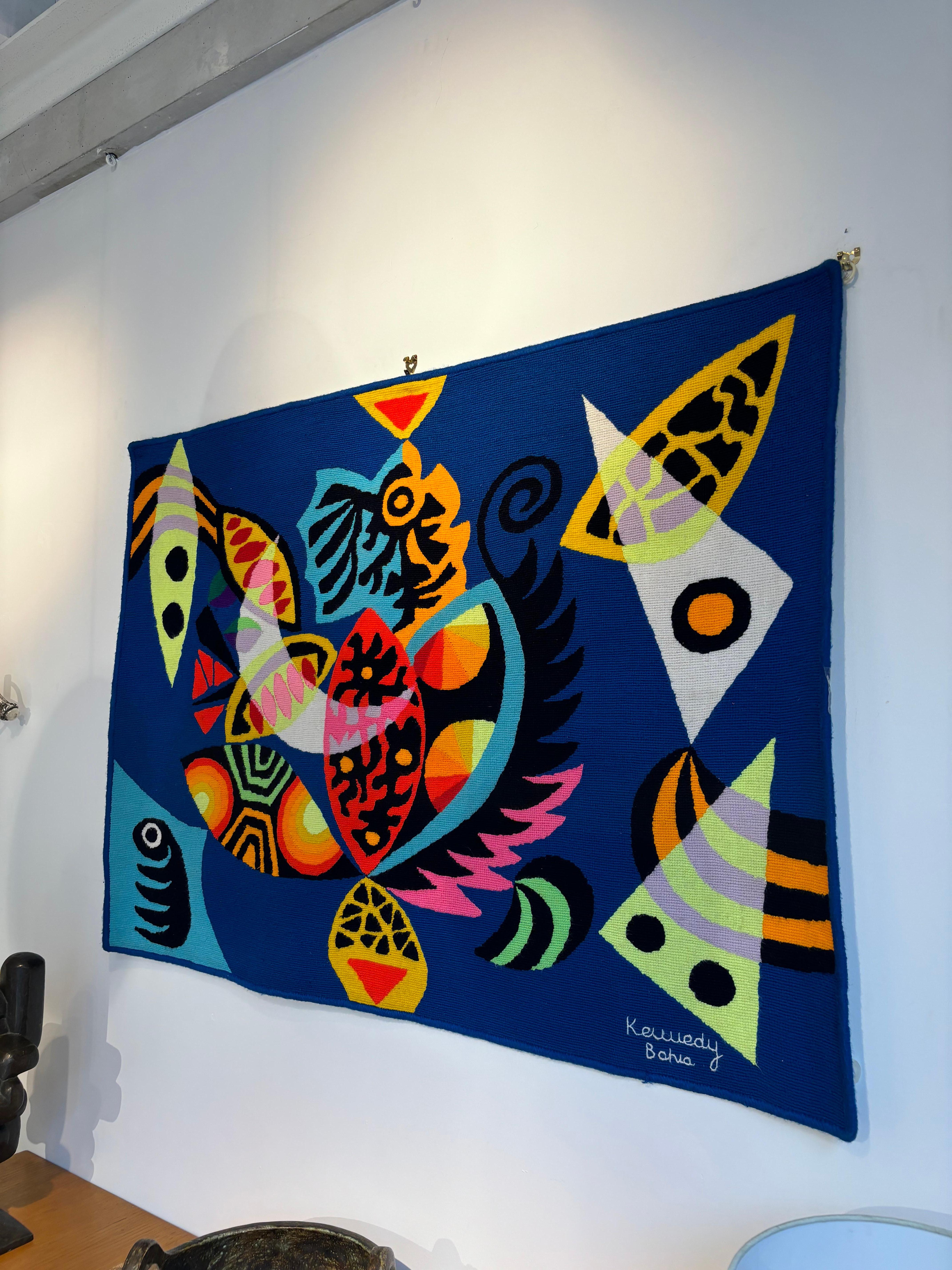 Wandteppich von Kennedy Bahia im Zustand „Gut“ im Angebot in SAINT-OUEN-SUR-SEINE, FR