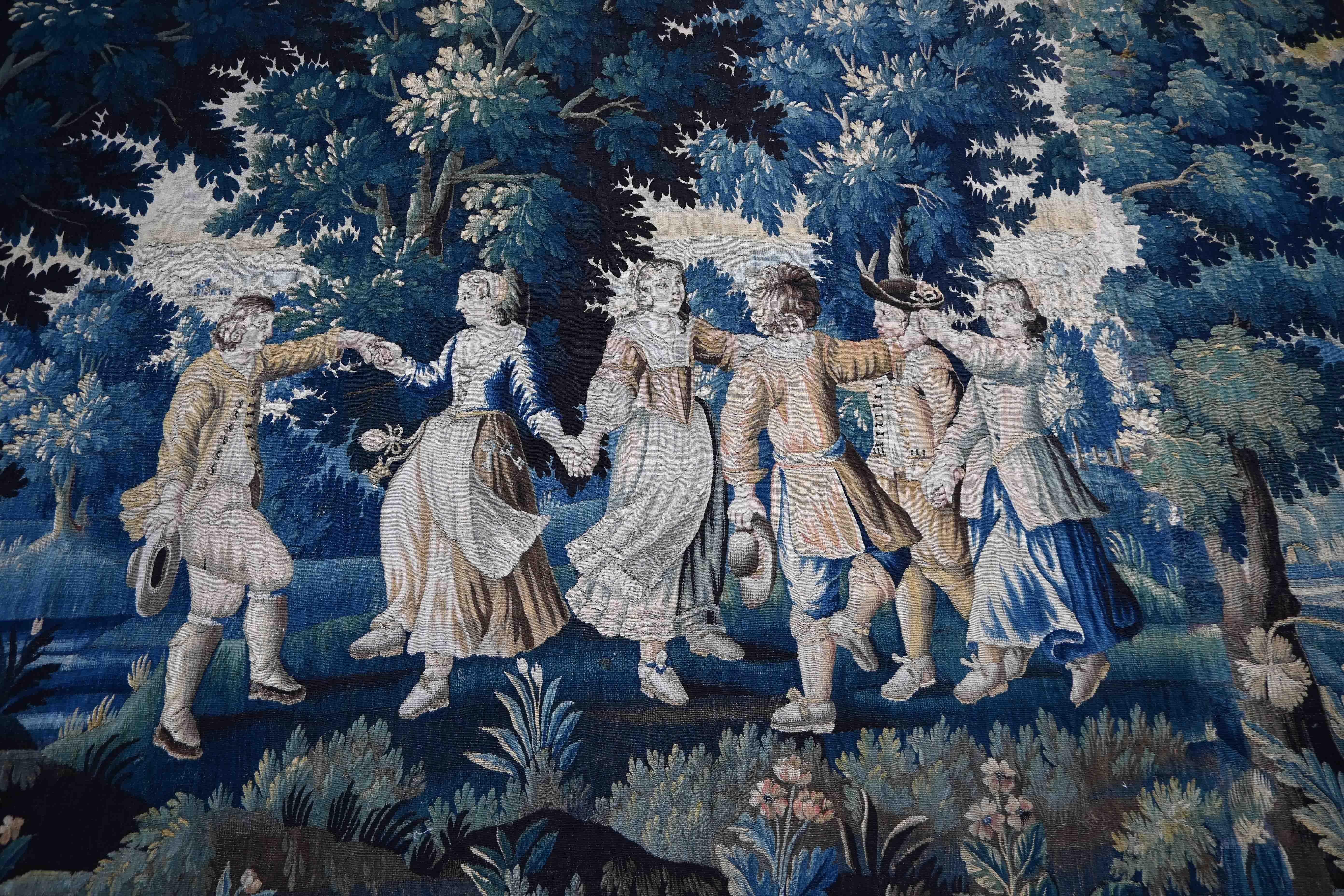 Tapisserie Aubusson 18ème siècle 'Jeu d'enfant' - N° 1317 en vente 2