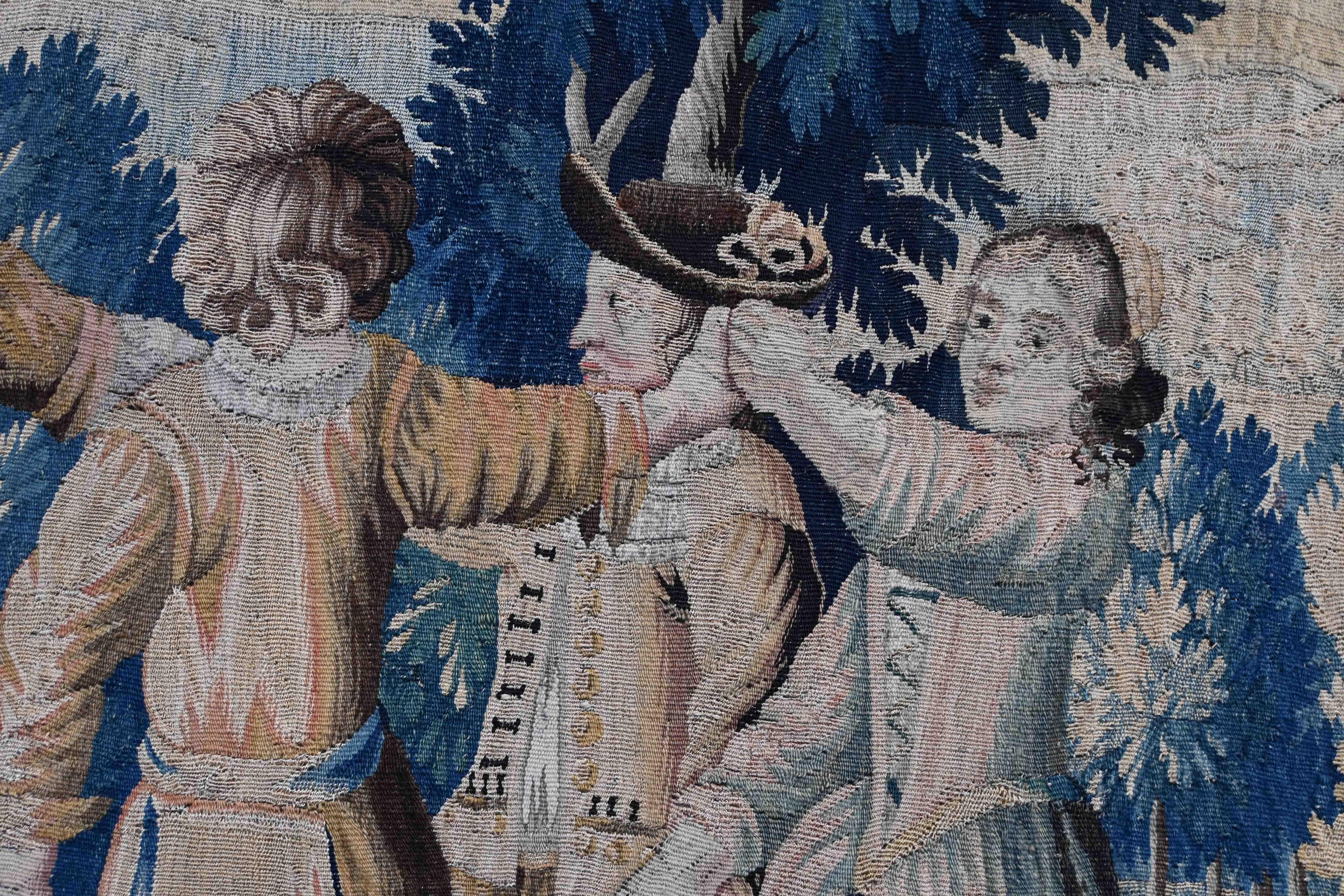Tapisserie Aubusson 18ème siècle 'Jeu d'enfant' - N° 1317 en vente 4