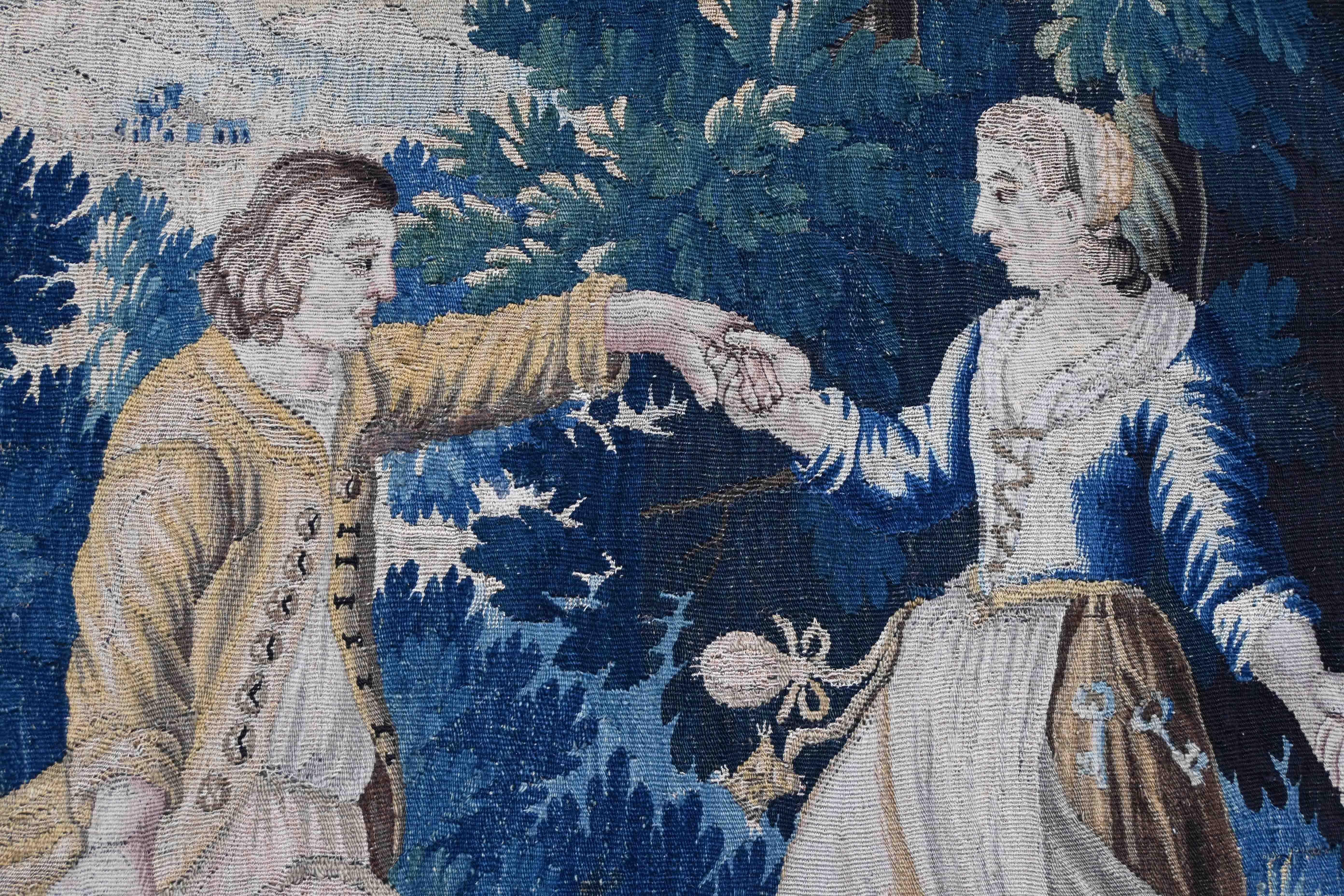 Tapisserie Aubusson 18ème siècle 'Jeu d'enfant' - N° 1317 en vente 6