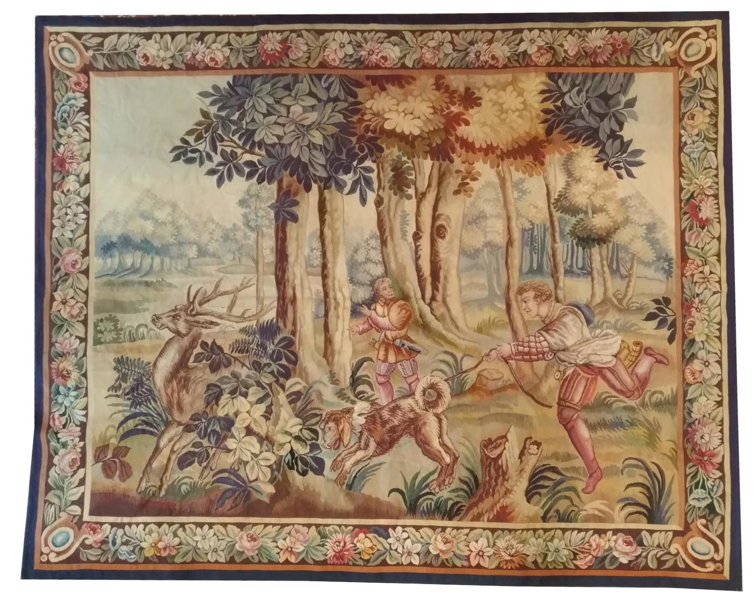 Tapestry 19th century Aubusson stag hunt - n° 1140

Thanks to our Restoration-Conservation workshop and also Our know-how, 
we are pleased to present to you works of art in fabric such as Tapestry, 
Carpets and Textiles in very good conservation