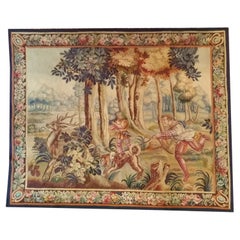 Tapestry 19th Century Aubusson Stag Hunt - N° 1140