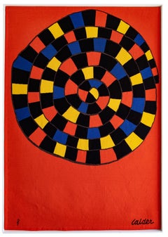 Tapestry after Alexander Calder Woven Wool Aubusson, Circa 1970