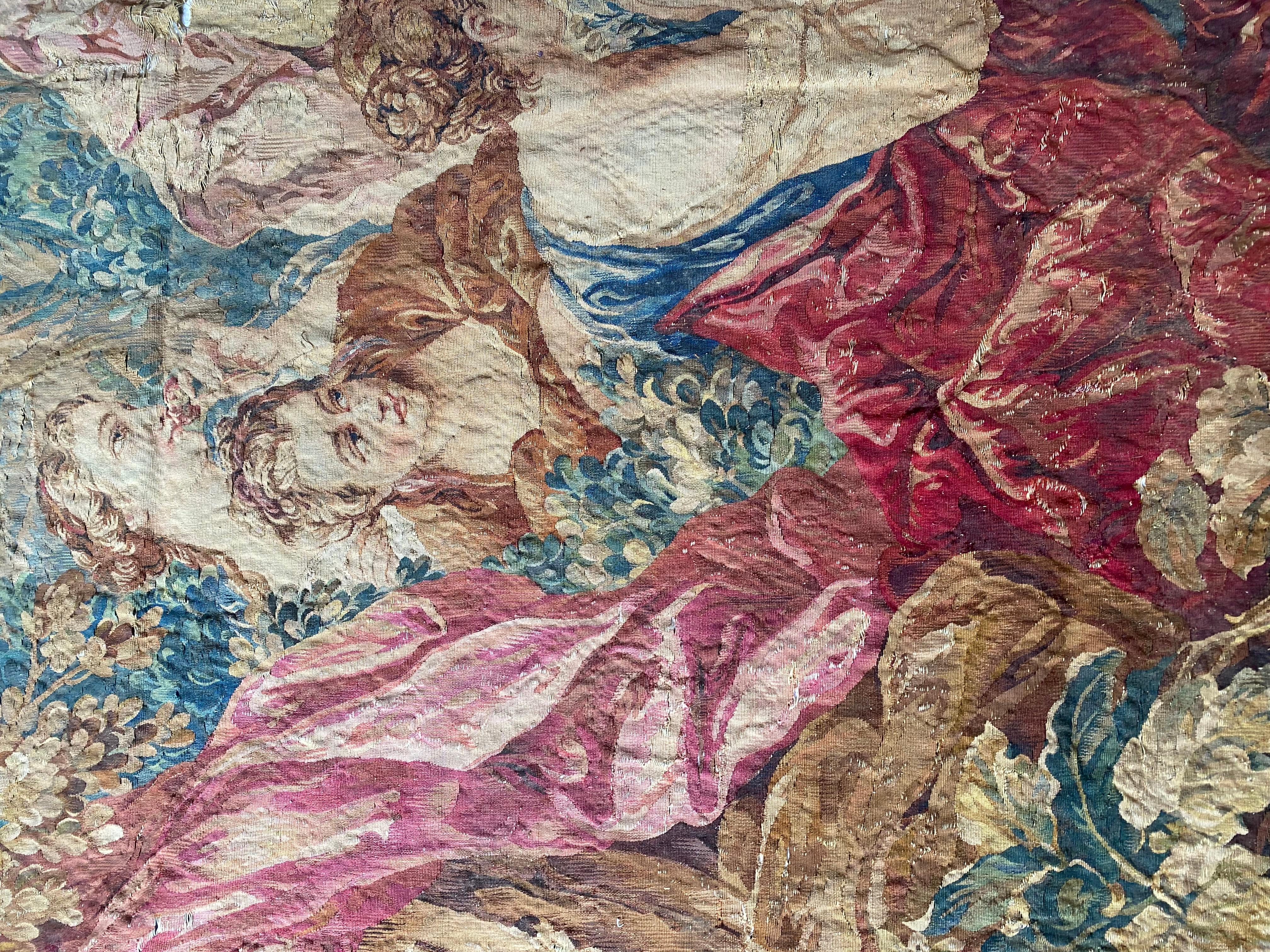 Tapestry after design drawings by Francois Boucher Manufacture de Beauvais For Sale 5