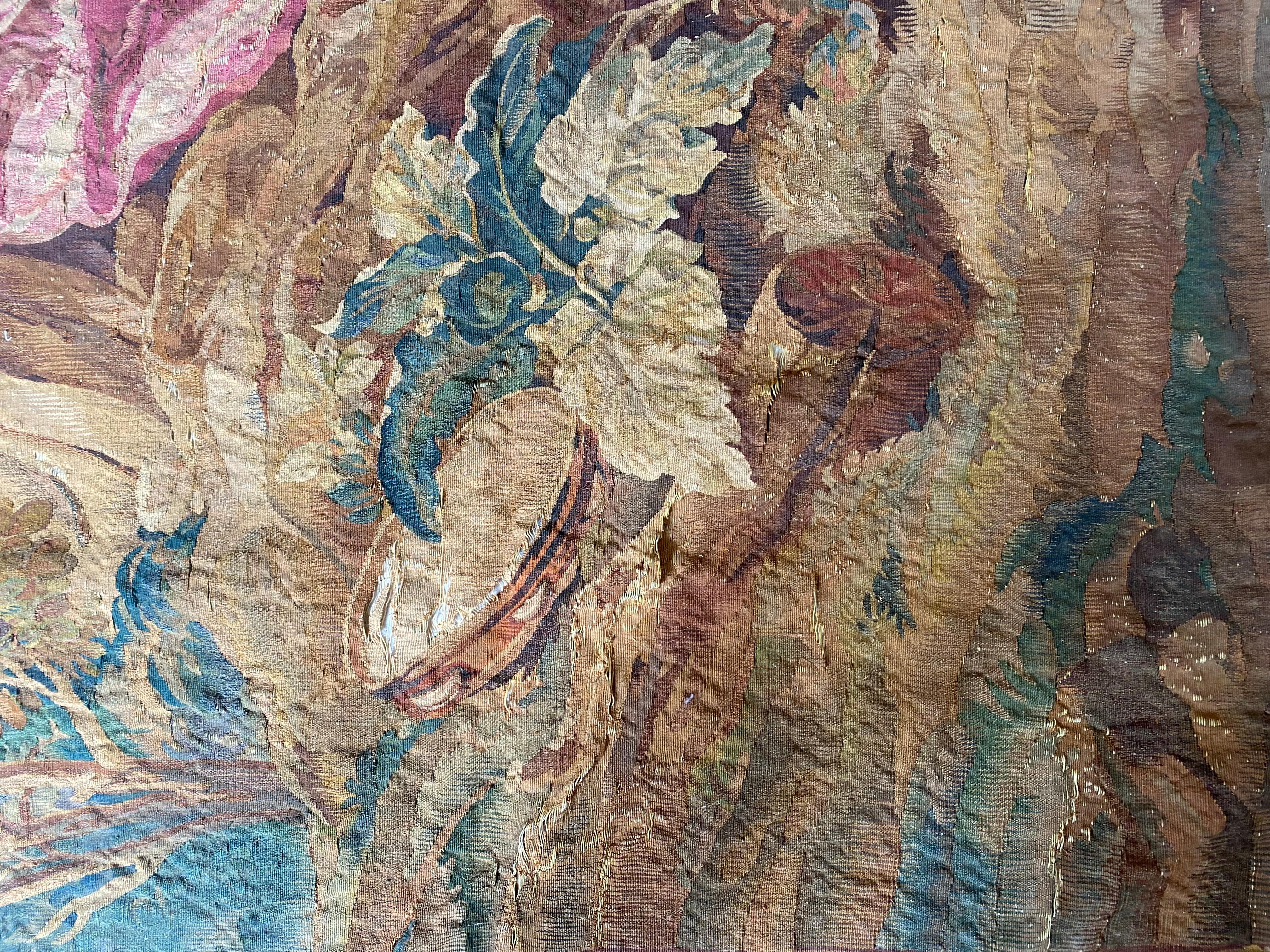 Tapestry after design drawings by Francois Boucher Manufacture de Beauvais For Sale 6