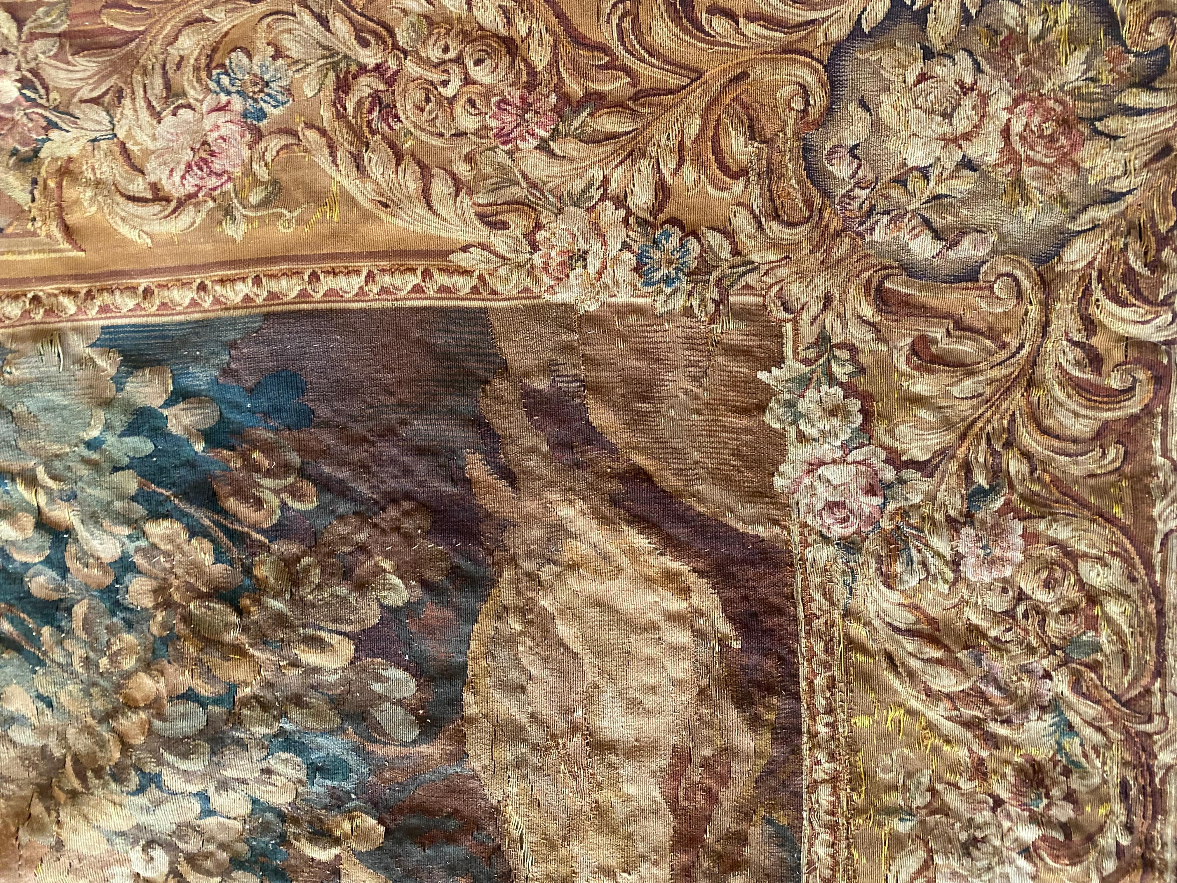Mid-18th Century Tapestry after design drawings by Francois Boucher Manufacture de Beauvais For Sale