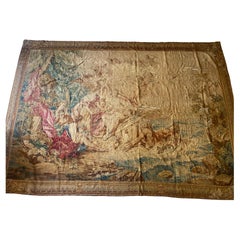 Antique Tapestry after design drawings by Francois Boucher Manufacture de Beauvais 