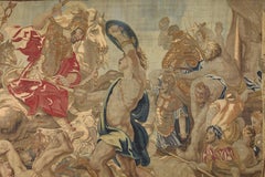 Tapestry, Alexander the Great wounded in the battle of Issos. Circa 1650.