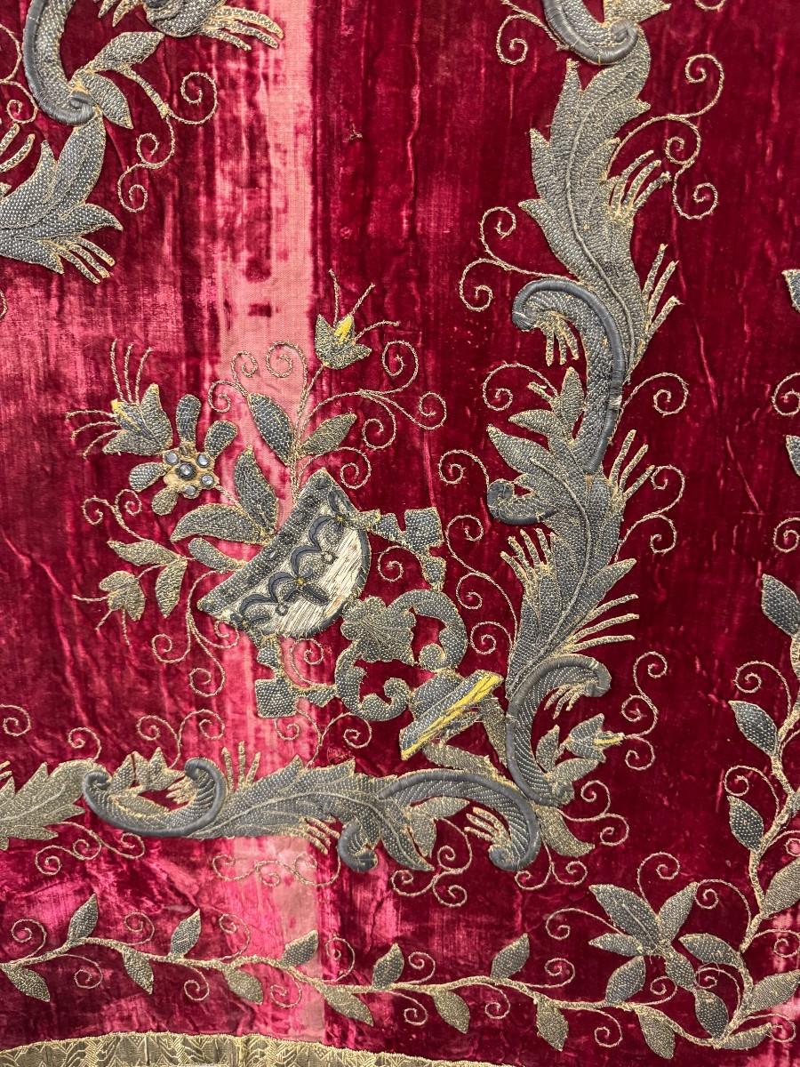 Wandteppich mit dem Wappen von Kastilien und León, Silberfaden im Angebot 2