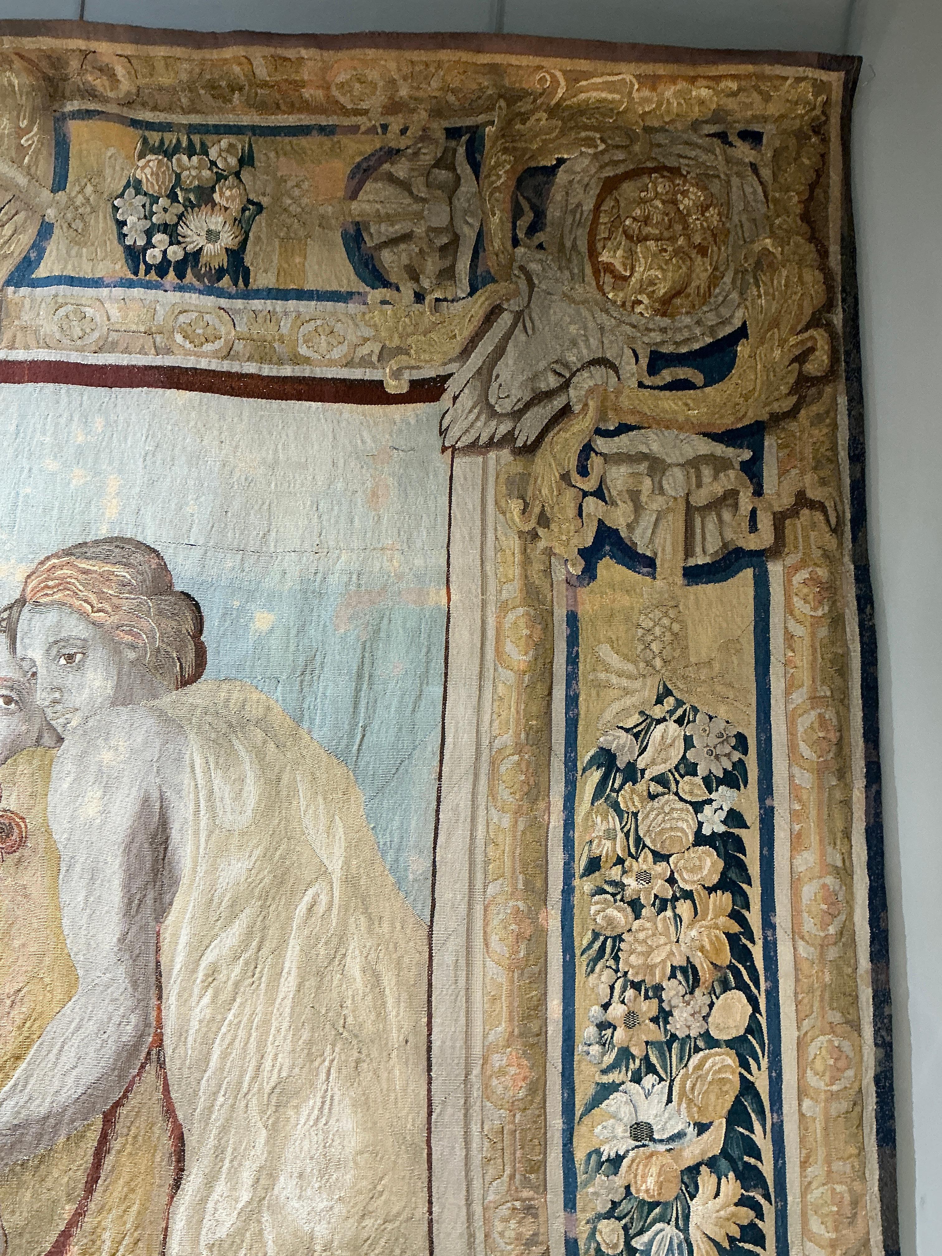 Aubusson Tapestry Brussels 17th c For Sale
