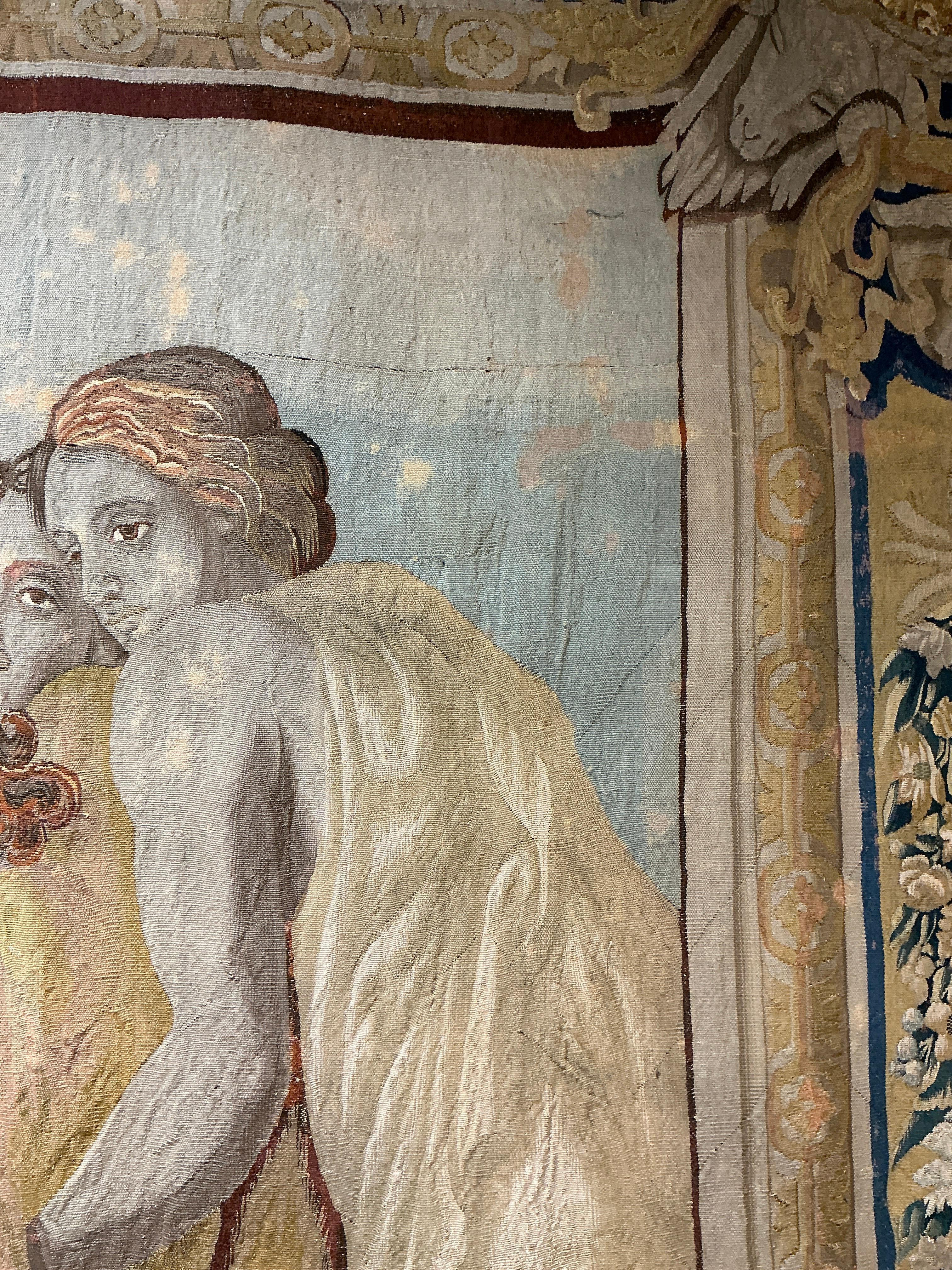Belgian Tapestry Brussels 17th c For Sale