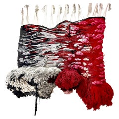 Tapestry Brutalist Macrame 150/150 cm, Spain 1970s