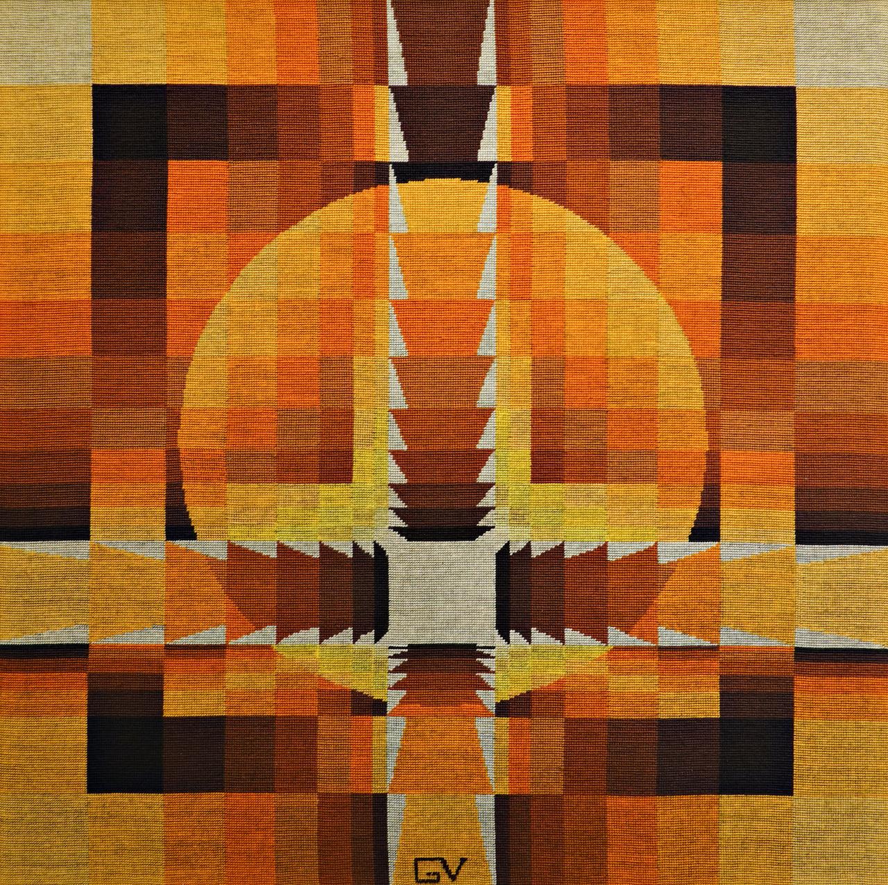 Mid-Century Modern Tapestry by Georges Vaxelaire, Belgium, 1970s For Sale