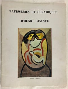 Rare Parisian MCM French Tapestry “Le Fou du Roy” by Henri Gineste, Ori. Catalog