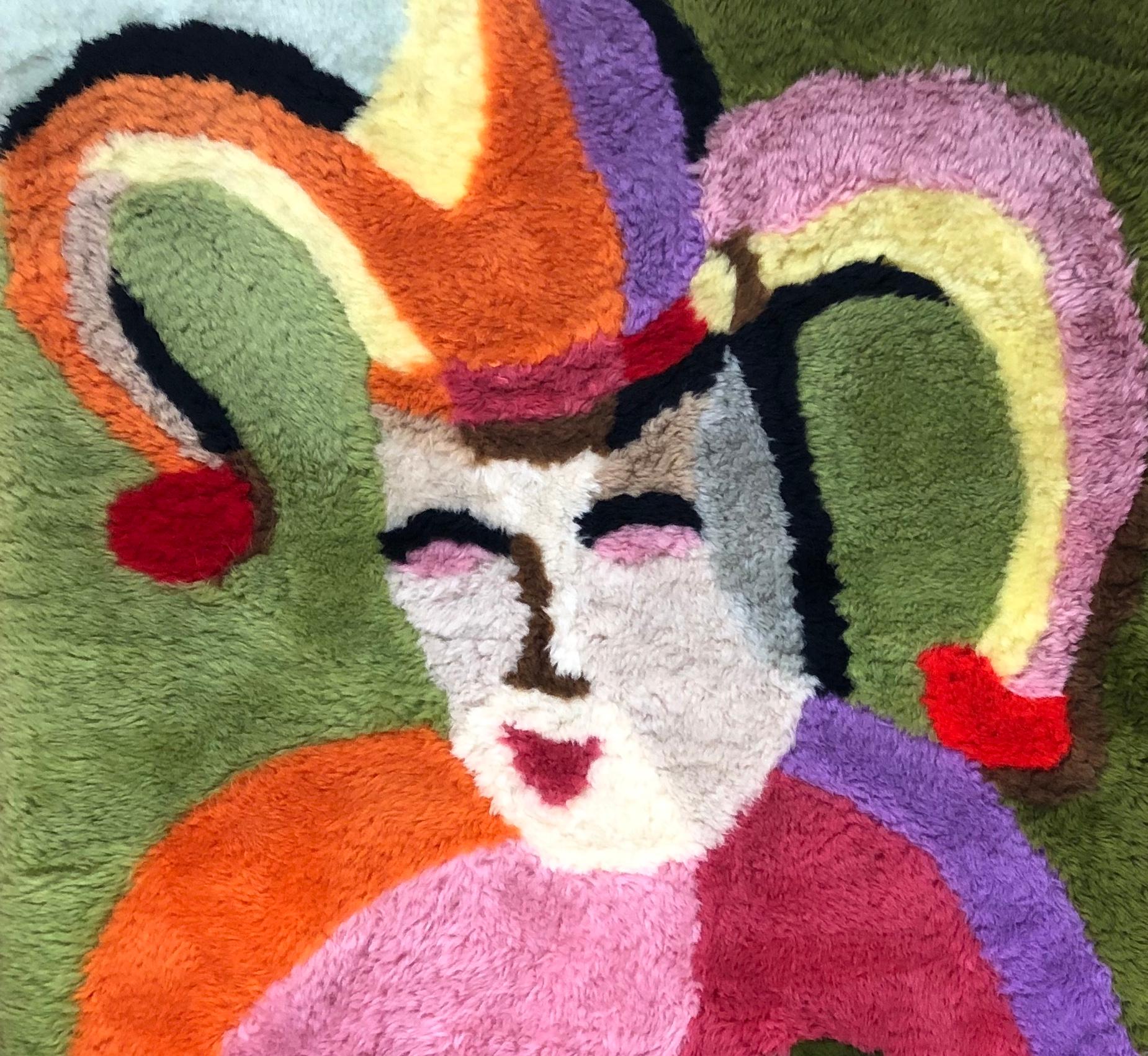 Hand-Crafted Rare Tapestry by Henri Gineste 