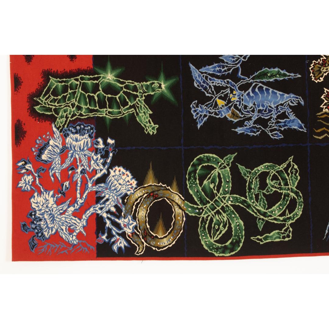 Jean Lurçat Korallen-Bestiarium - Wandteppich Aubusson - Modernes französisches Design (Handgeknüpft) im Angebot