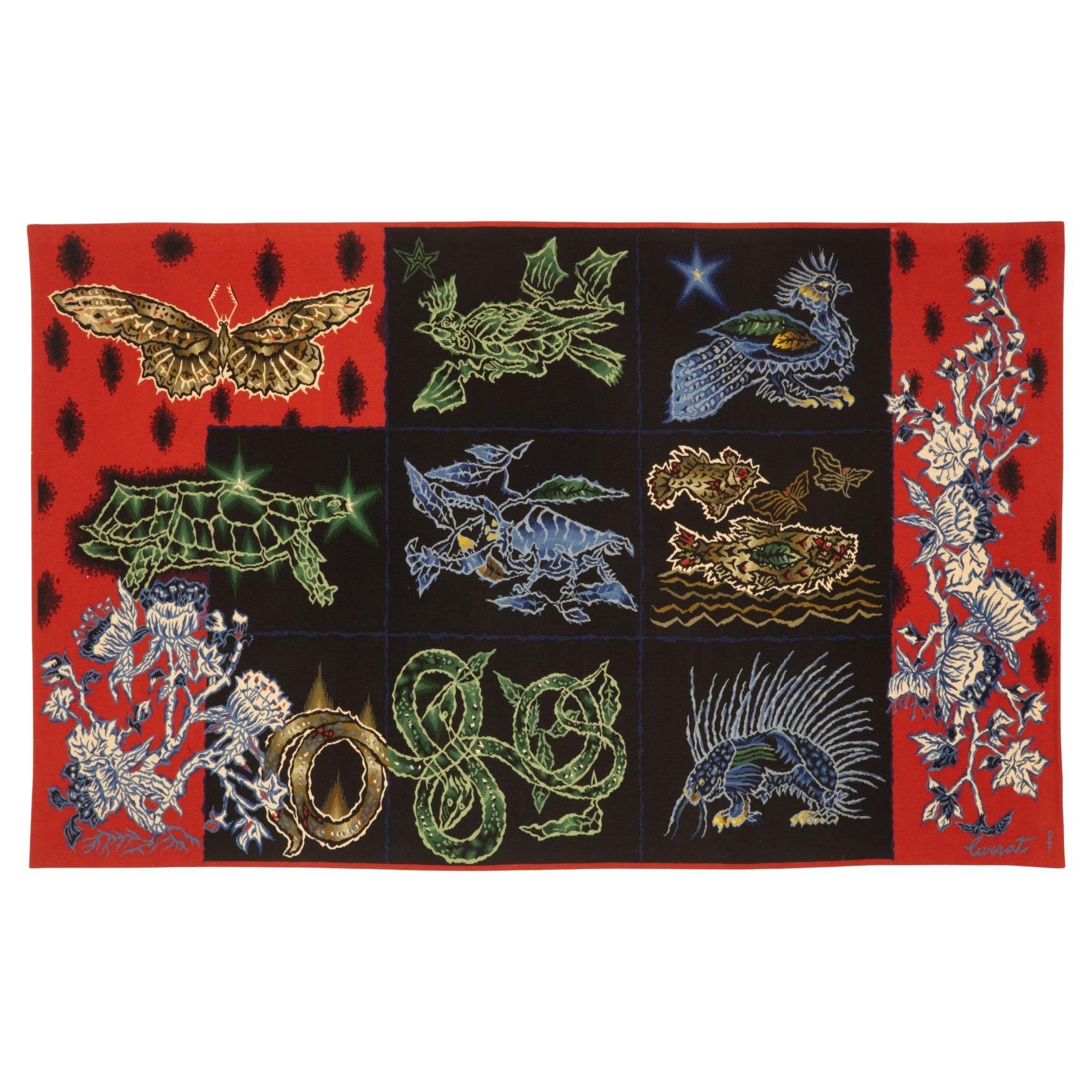 Bestiaire de corail de Jean Lurçat - Tapisserie d'Aubusson - The Moderns Design français