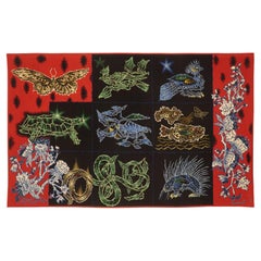 Jean Lurçat "Bestiario de Coral" - Tapiz de Aubusson - Diseño Moderno Francés