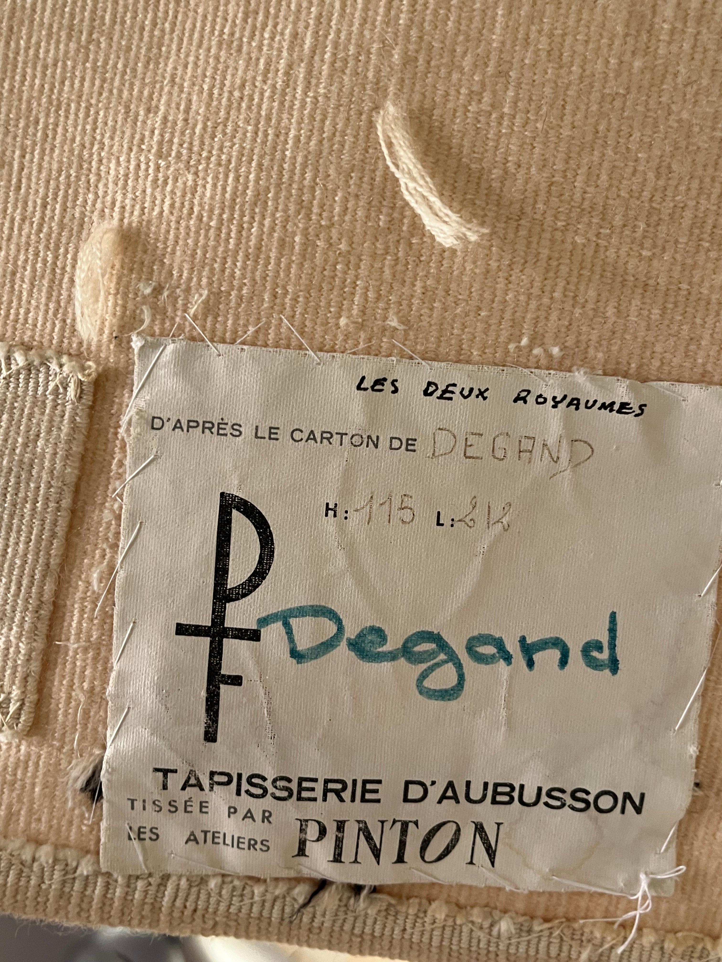 Fine XX secolo Arazzo di Michel Degand per Atelier Pinton in vendita