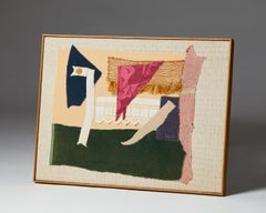 Tapestry or Collage by Sten Kauppi, Sweden, 1970s