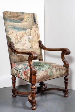 Tapestry Covered, Period Armchair