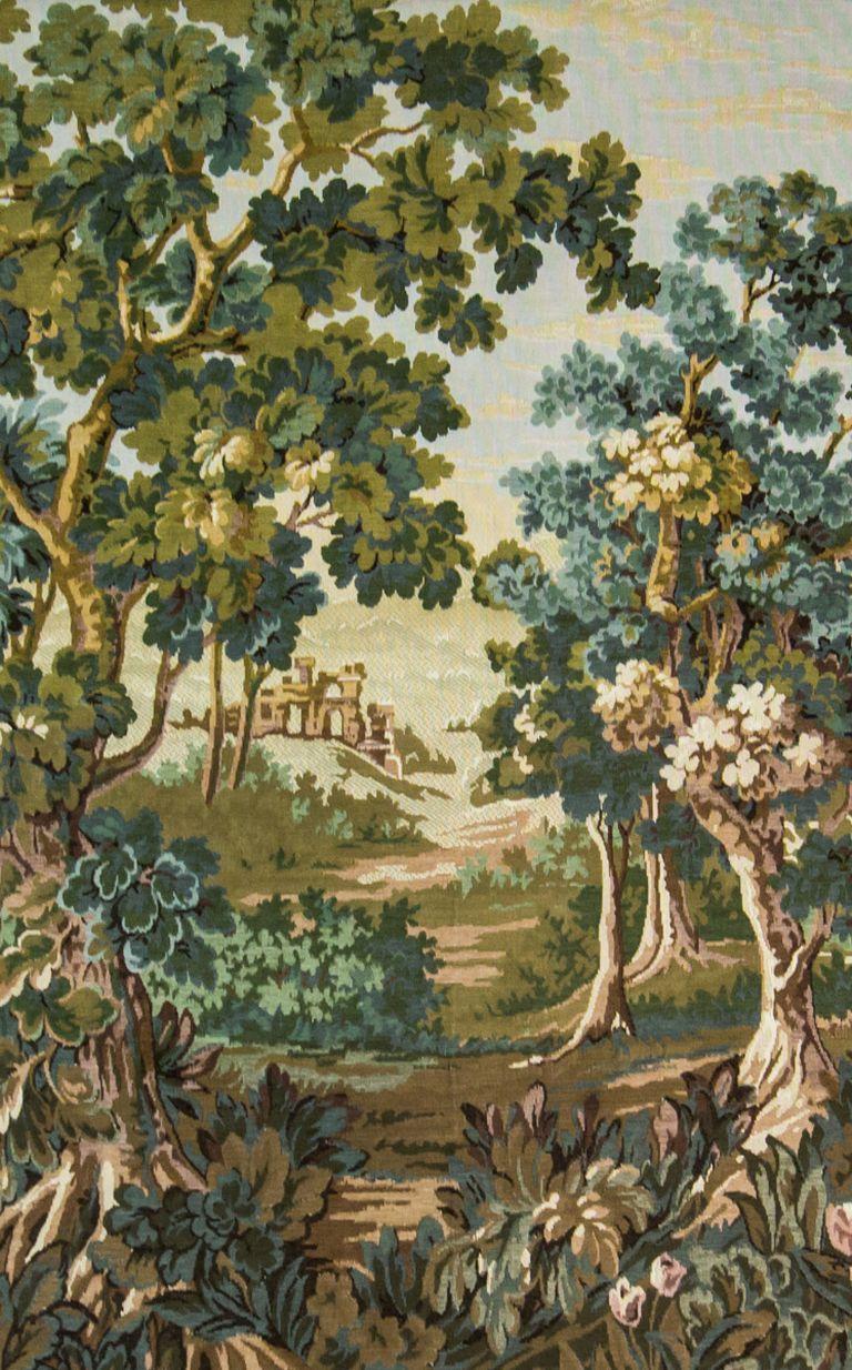 Tapestry Depicting a Forest from the Early 20th Century In Good Condition In Opole, PL