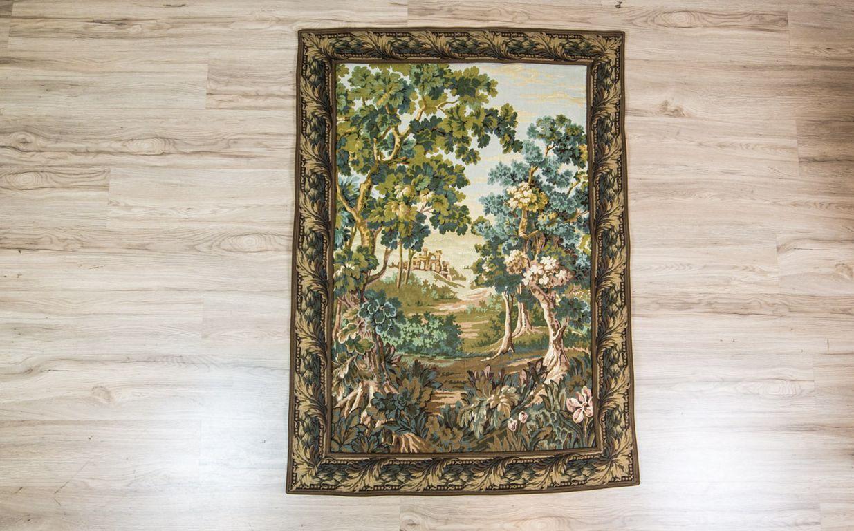 European Tapestry Depicting a Forest from the Early 20th Century