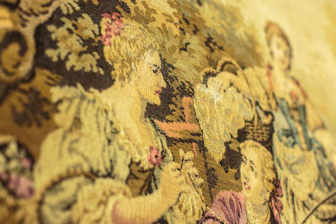 Tapestry Depicting a Genre Scene, circa 1930 In Good Condition In Opole, PL