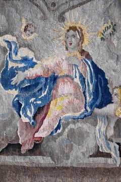 Tapestry Fragment, Flanders 17th Century – The Assumption Of Mary - No. 1565