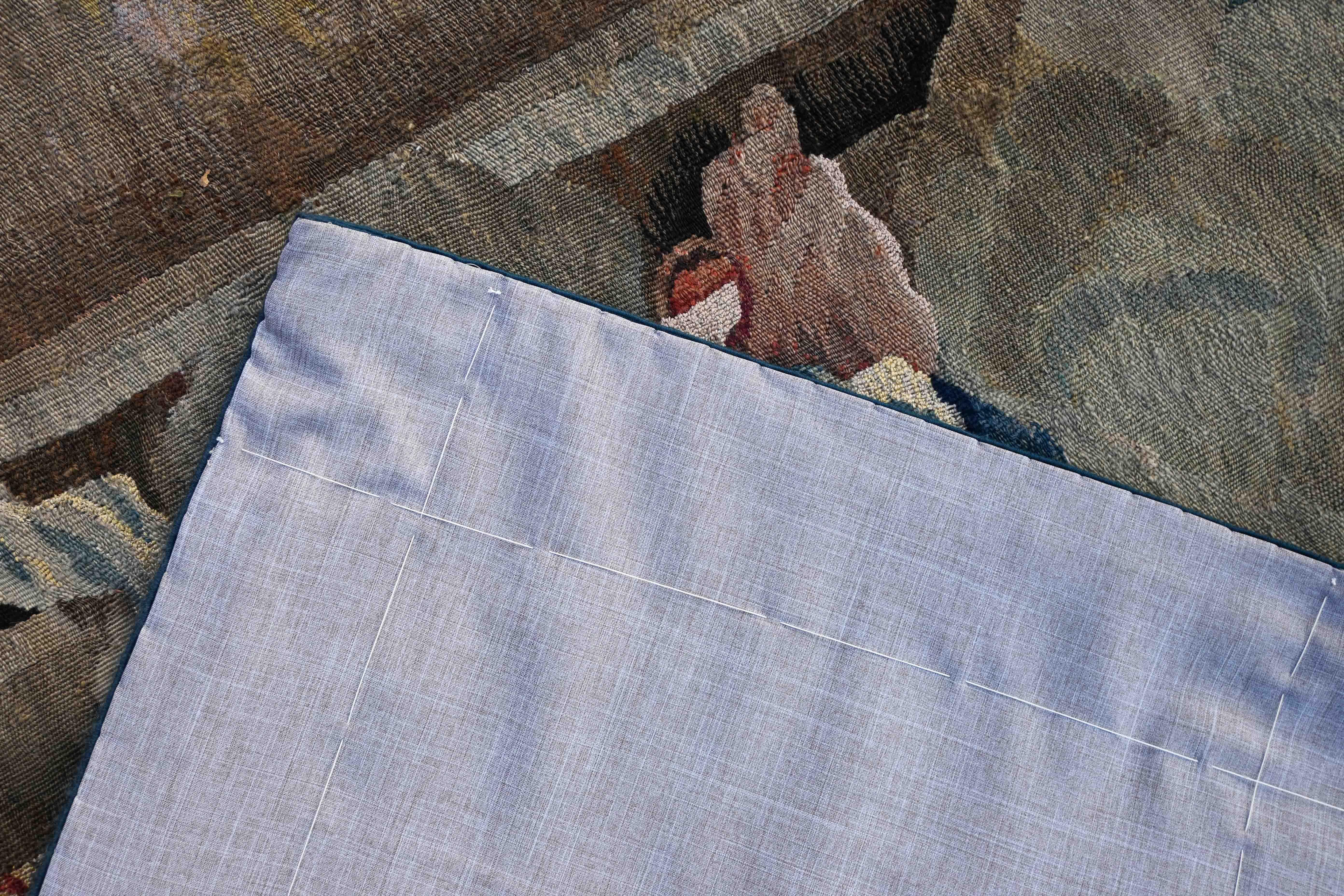 Fino al XVIII secolo Frammento di arazzo, Fiandre, XVII secolo - L'Assunzione di Maria - N. 1565 in vendita
