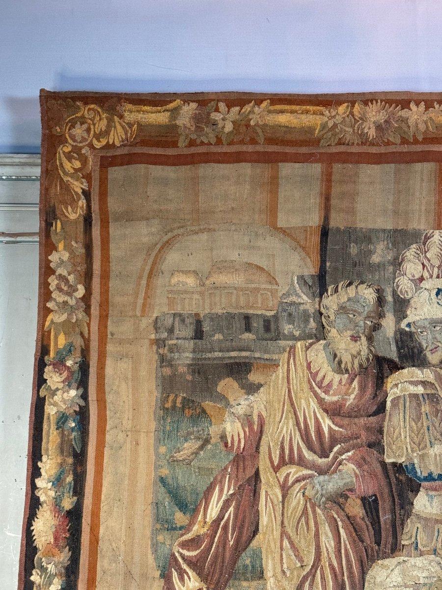 Wandteppich aus Flandern, Audenaerde, Wolle und Seide, 18. Jahrhundert im Angebot 4
