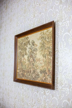 Tapestry from the Interwar Period in a Wooden Frame