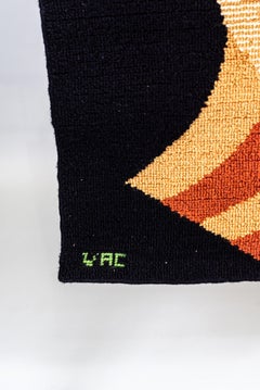 Tapestry, "Geometrico" by Valdivino Alves Da Conceição, Brazil, 1960's, Wool
