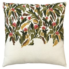 Tapestry Hand Embroidered Interior Pillow Cover – 20x20 in