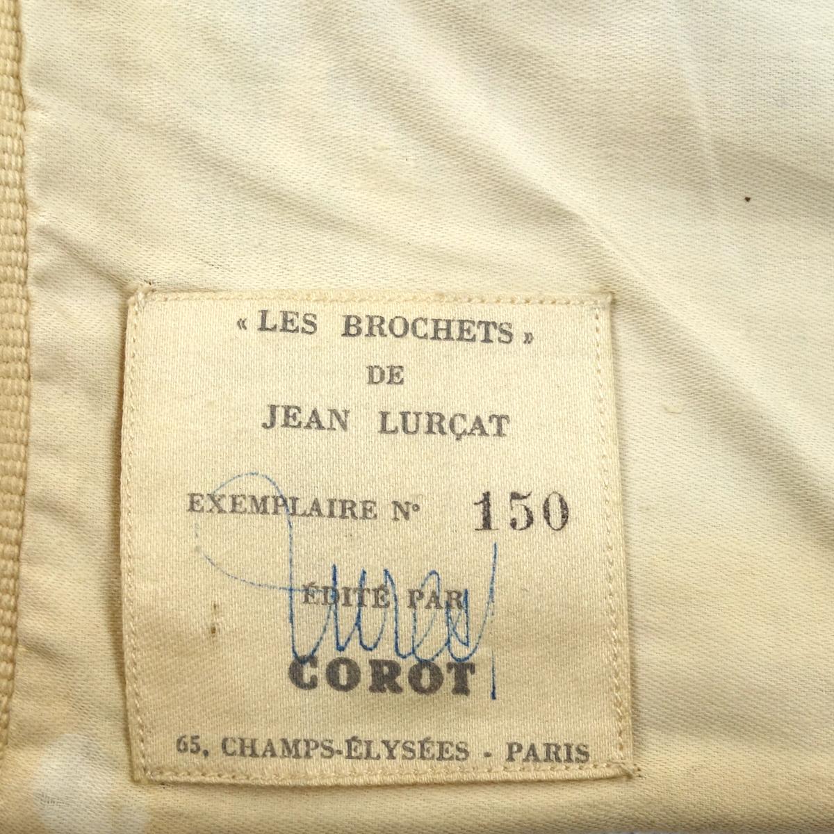 Tapestry Les Brochets by Jean Lurçat by Editions Corot, Numbered and Signed 4