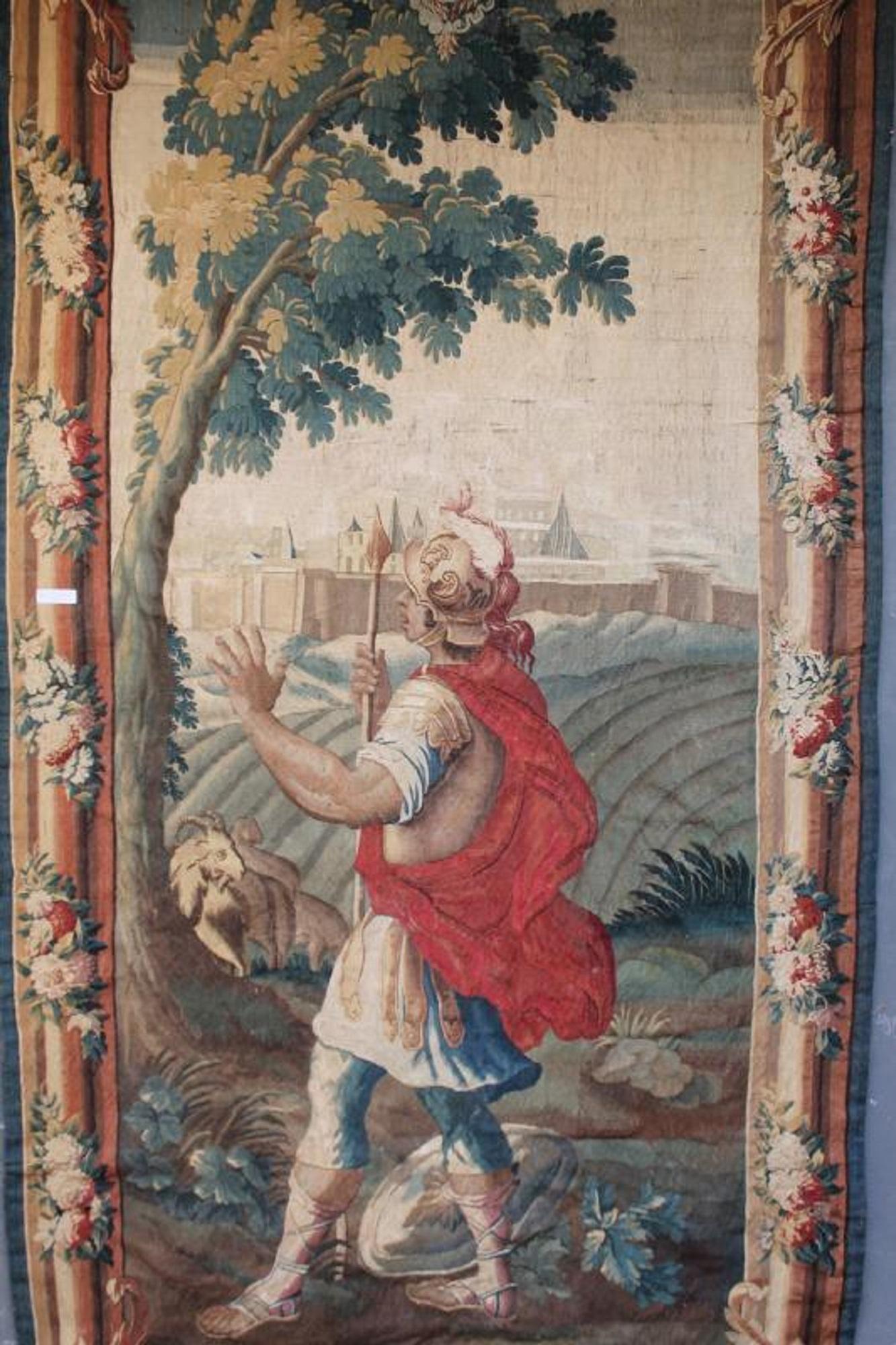 Tapestry Louis XIV, 17th Century In Fair Condition For Sale In Brussels, BE