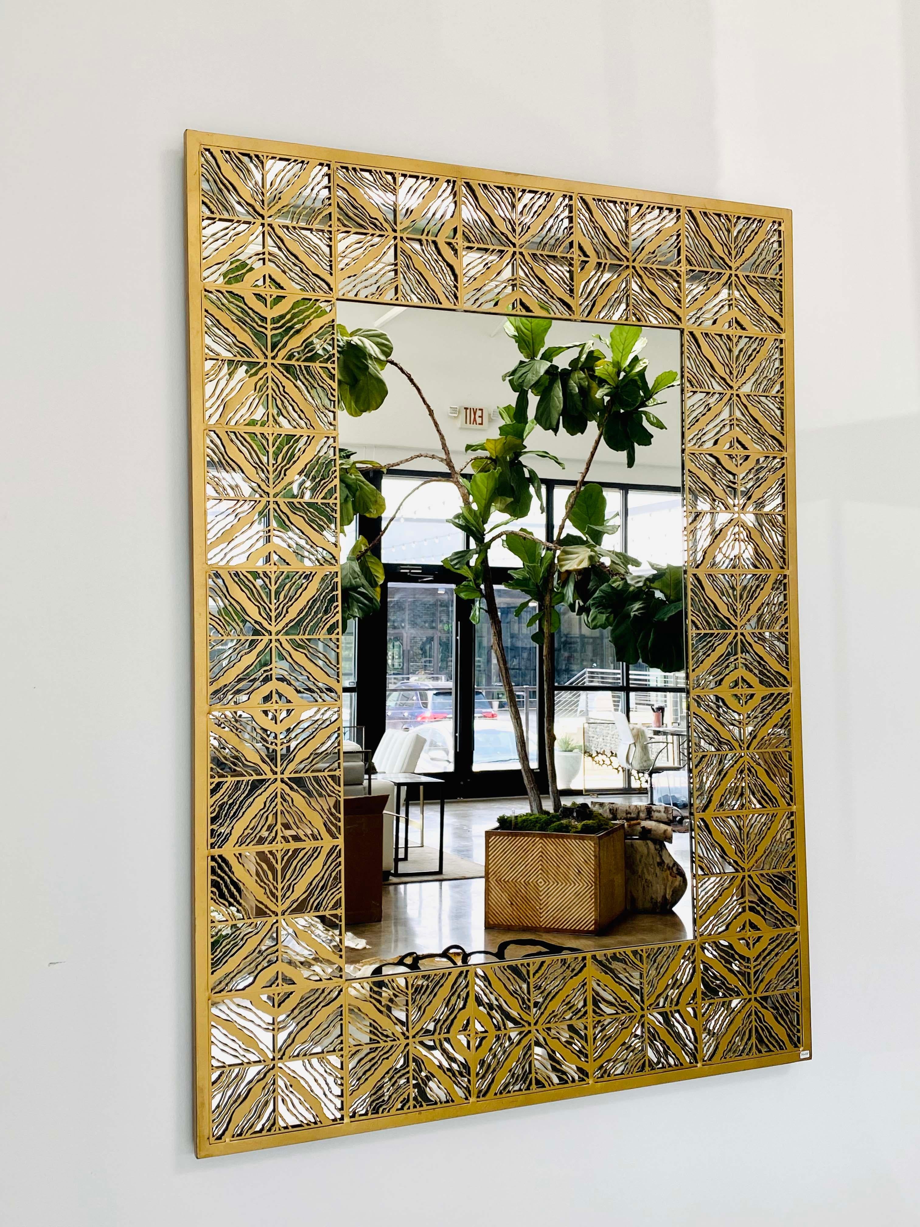 Tapestry Mirror In New Condition For Sale In Dallas, TX
