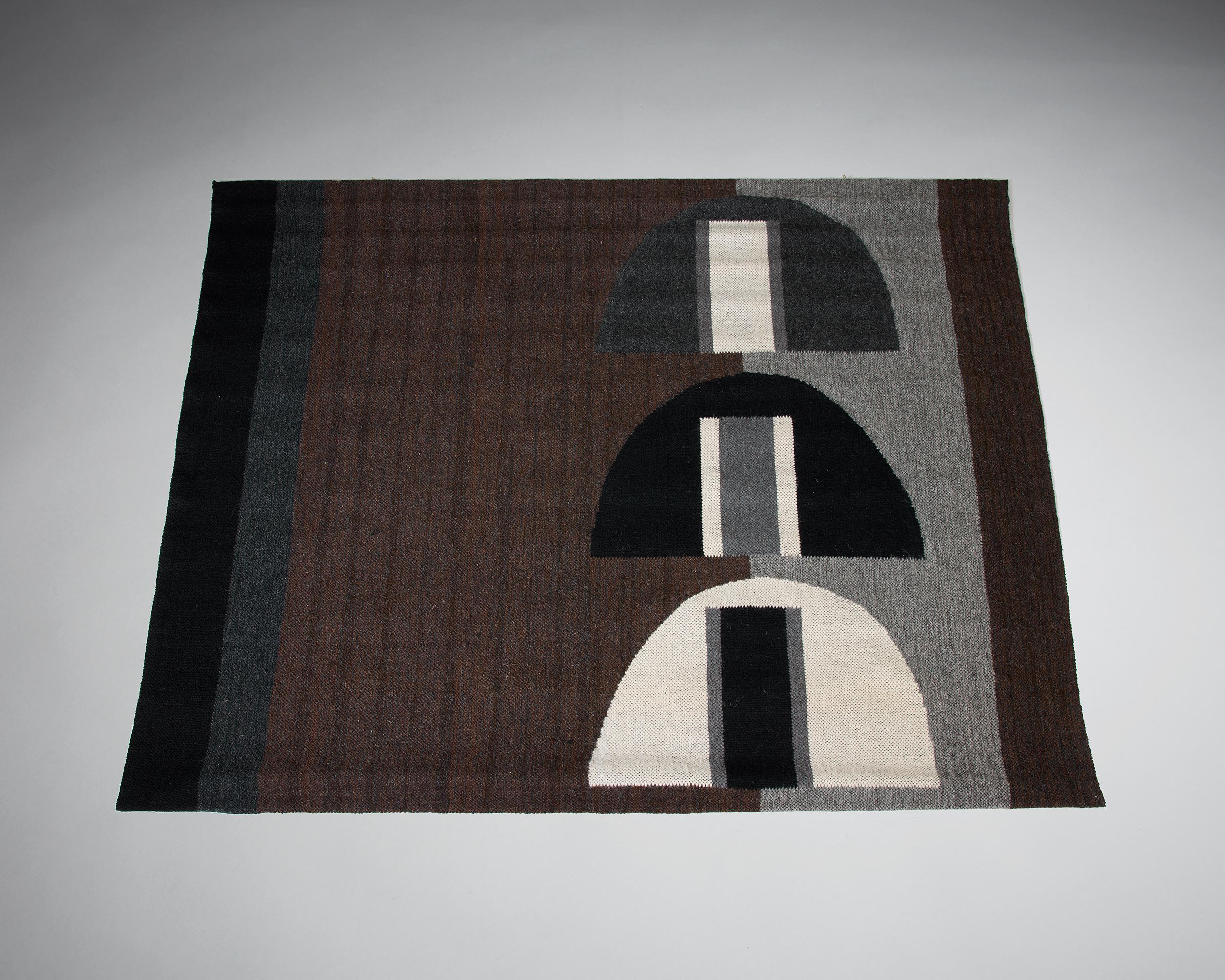 Der 1984 von Kirsten Gregers Jensen entworfene Wandteppich 