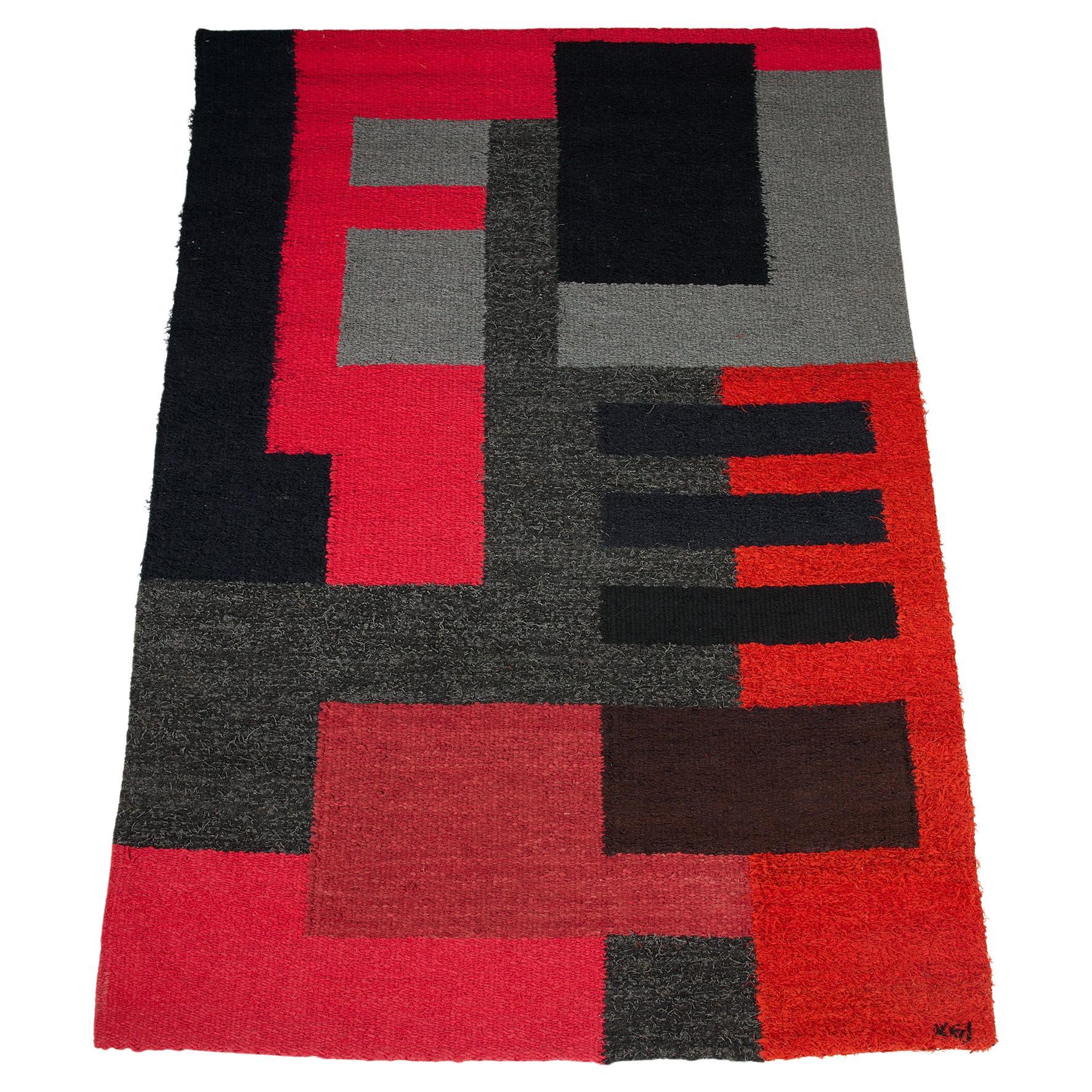 Tapisserie "Rød Høst" Design/One par Kirsten Gregers Jensen en vente