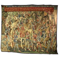 Vintage Tapestry, Real Fábrica De Tapices De Santa Bárbara, Madrid, 20th Century