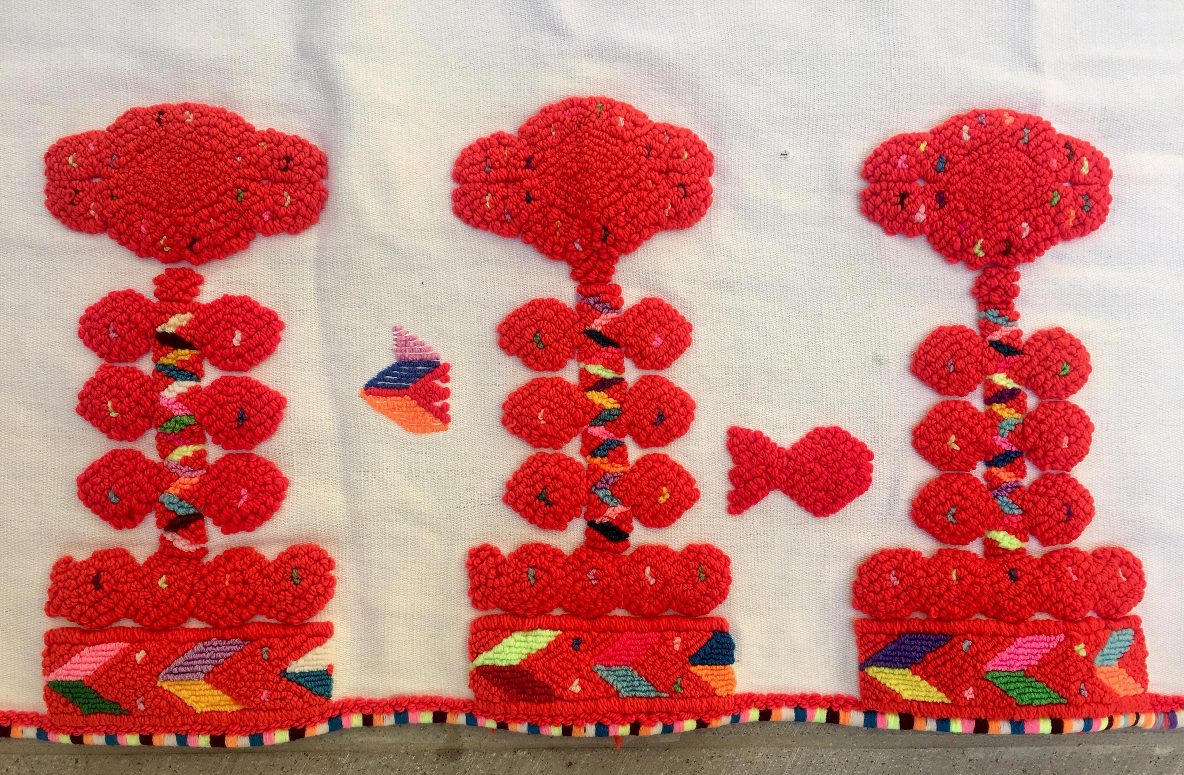 Folk Art Tapestry Rebozo from Chenalho, Chiapas, 1990s