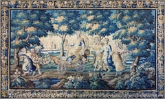 Tapestry, Royal Aubusson Manufactory, 17th Century "the Triumph Of Flora" N 1643