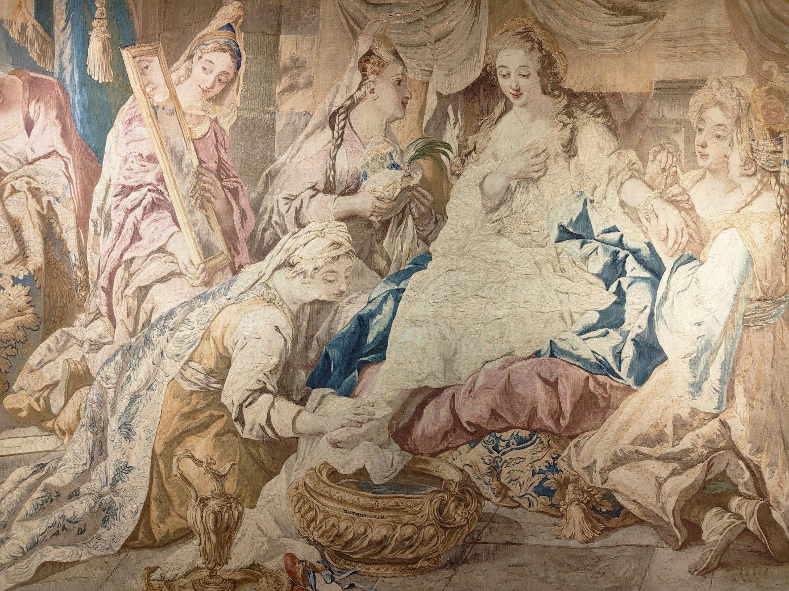 Tapestry   Royal Manufacture of Aubusson, Louis XVI period 1738 at the Gobelins  For Sale 5