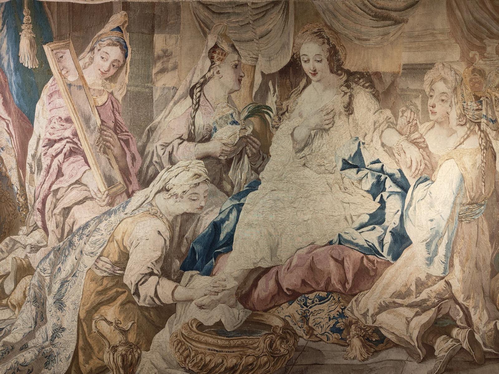 Baroque Tapisserie   Manufacture royale d'Aubusson, période Louis XVI en 1738 aux Gobelins  en vente