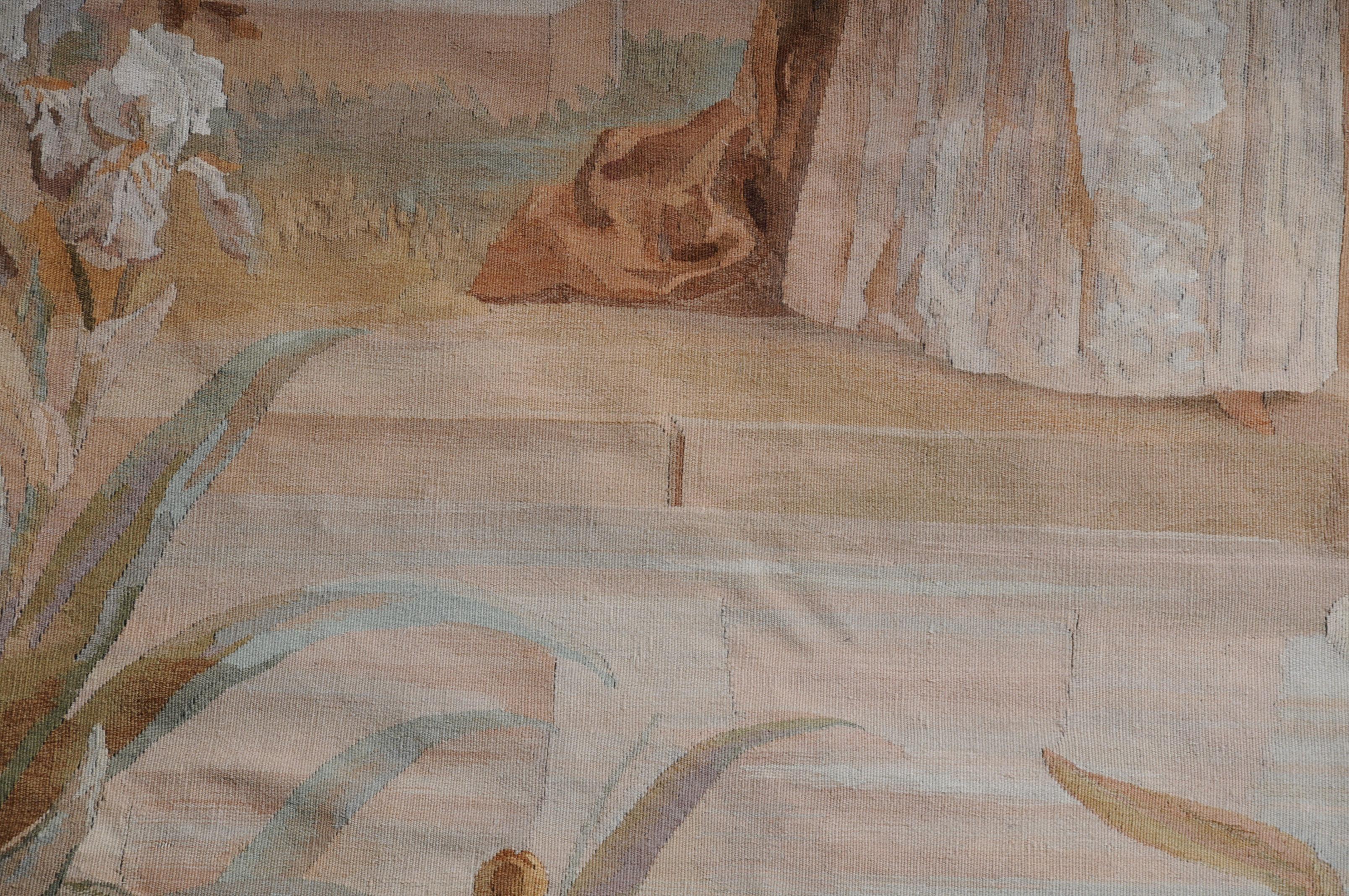 Royal Tapestry Teppich, Teppich Barockszene, um 1870 im Angebot 4