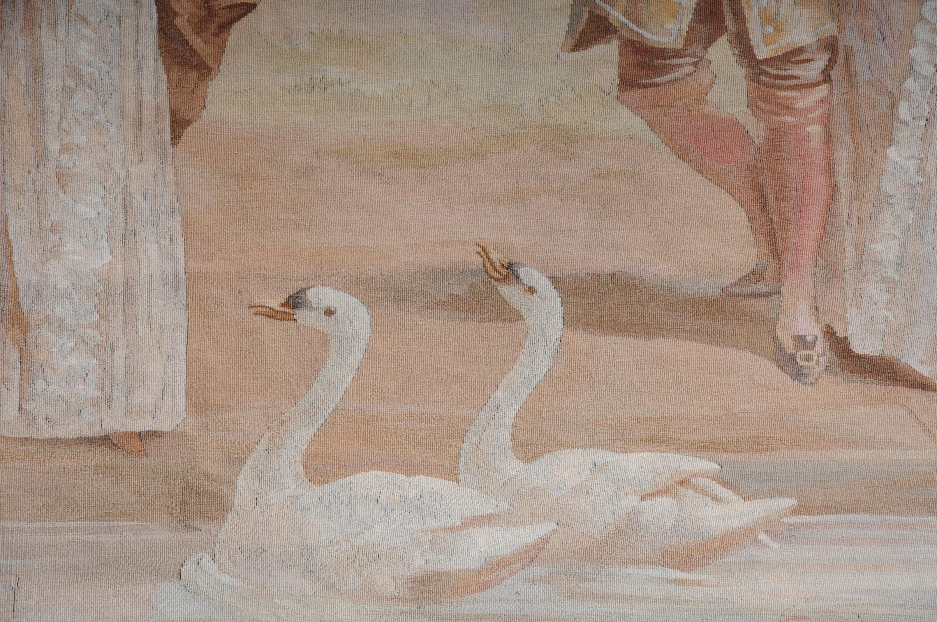 Royal Tapestry Teppich, Teppich Barockszene, um 1870 im Zustand „Gut“ im Angebot in Berlin, DE