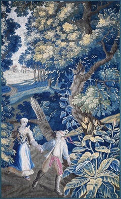 Tapestry "Scène gallante" Royal Manufacture of Aubusson, 18th century - N° 1676