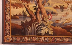 Tapestry Signed Aubusson 2m10 By 1m80 Called Verdure